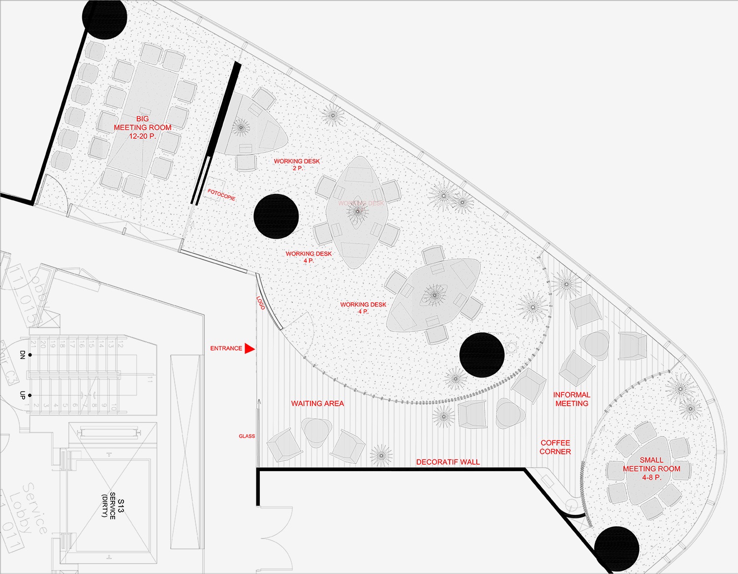 FULBRIGHT OFFICE Concept layout