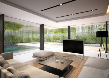 contemporary tropical interior design