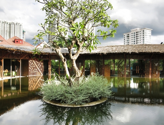 T3 Architects’ “office” in a garden in Ho Chi Minh City