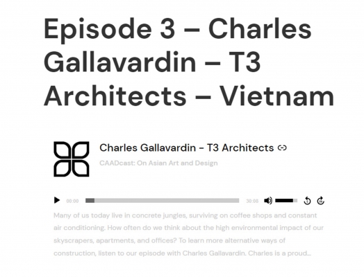 PODCAST for the Center for Asian Art and Design in Singapore